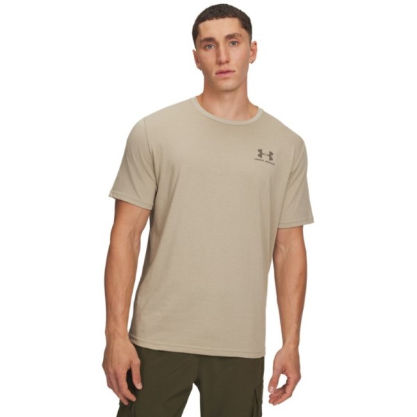 Under Armour M Sportstyle Lc Ss Ανδρικά T-Shirt Μπεζ