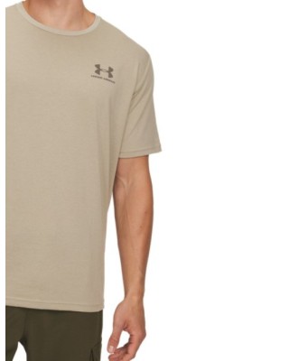 Under Armour M Sportstyle Lc Ss Ανδρικά T-Shirt Μπεζ