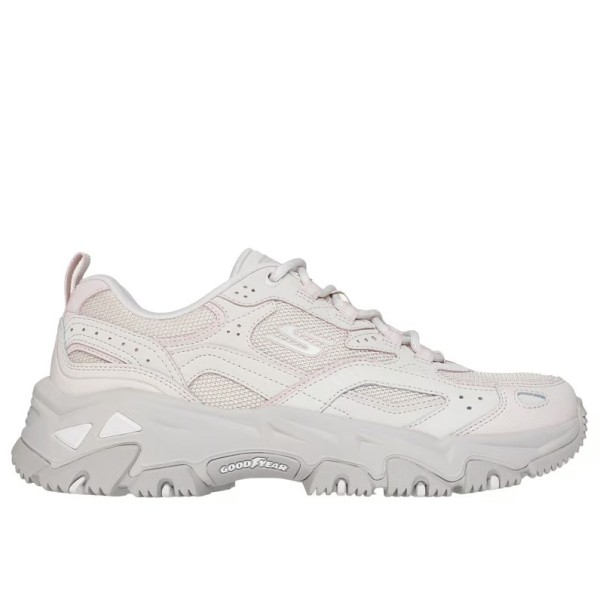 Skechers D'Lites Hiker Echo Lake Γυναικεία Παπούτσια Λευκό Γκρι