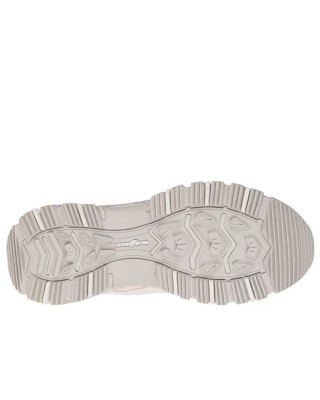 Skechers D'Lites Hiker Echo Lake Γυναικεία Παπούτσια Λευκό Γκρι