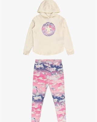 Converse Hoodie & Printed Legging Set Βρεφικά Σετ Φόρμας
