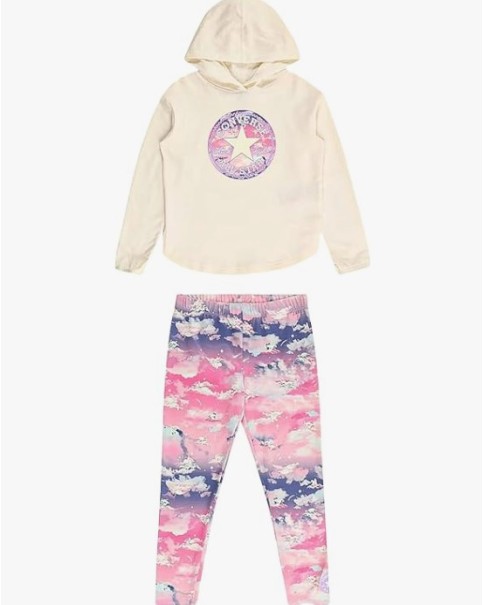 Converse Hoodie & Printed Legging Set Βρεφικά Σετ Φόρμας