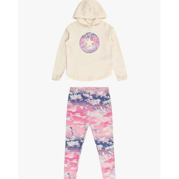 Converse Hoodie & Printed Legging Set Βρεφικά Σετ Φόρμας