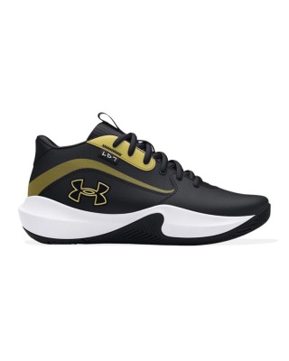 Under Armour Gs Lockdown 7 Unisex Παπούτσι Μπάσκετ Μαύρο Χρυσό