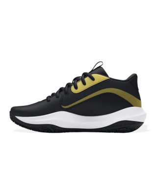 Under Armour Gs Lockdown 7 Unisex Παπούτσι Μπάσκετ Μαύρο Χρυσό