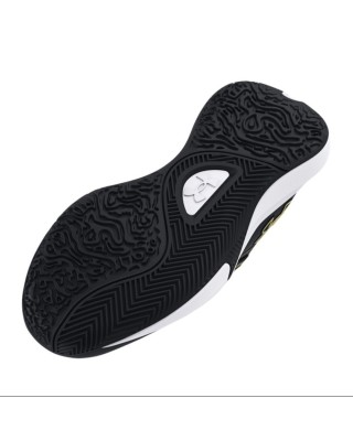 Under Armour Gs Lockdown 7 Unisex Παπούτσι Μπάσκετ Μαύρο Χρυσό