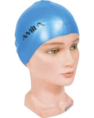 Amila Σκουφάκι Κολύμβησης Σιλικόνης Ανοιχτό Μπλέ