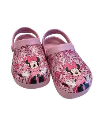 Disney Minnie Digital Print Garden Pink Παιδικά Πέδιλα