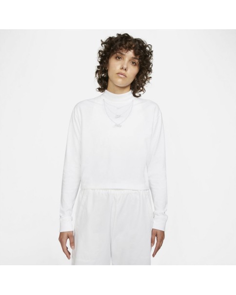 Nike W Long-Sleeve Mock Neck T-Shirt Γυναικείες Μπλούζες