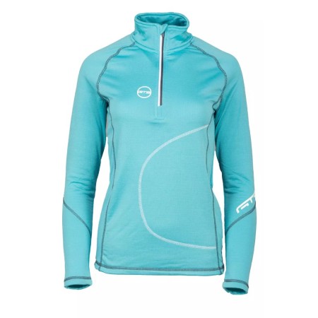 Gts Lady Tech Halfzip Waffle Γυναικείες Μπλούζες Γαλάζιο
