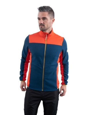 GTS Jacket Comb Mix Ανδρικές Ζακέτες Fleece Πορτοκαλί