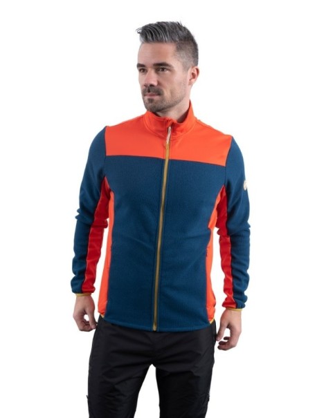GTS Jacket Comb Mix Ανδρικές Ζακέτες Fleece Πορτοκαλί GTS Jacket Comb Mix Ανδρικές Ζακέτες Fleece Πορτοκαλί