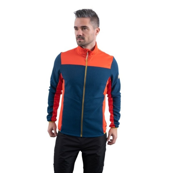 GTS Jacket Comb Mix Ανδρικές Ζακέτες Fleece Πορτοκαλί