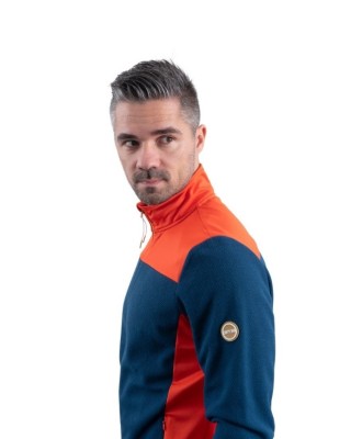 GTS Jacket Comb Mix Ανδρικές Ζακέτες Fleece Πορτοκαλί