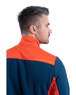 GTS Jacket Comb Mix Ανδρικές Ζακέτες Fleece Πορτοκαλί