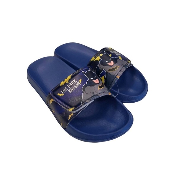 Batman Pool Slipper With Velcro Royal Παιδικές Παντόφλες