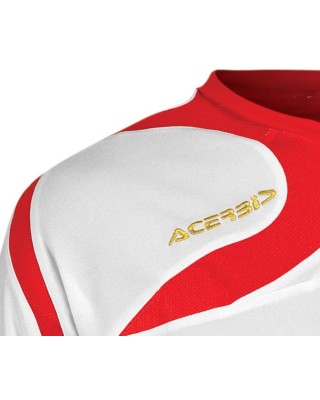 Acerbis Mira S/S Jersey Wht/Red Ανδρικά T-Shirt