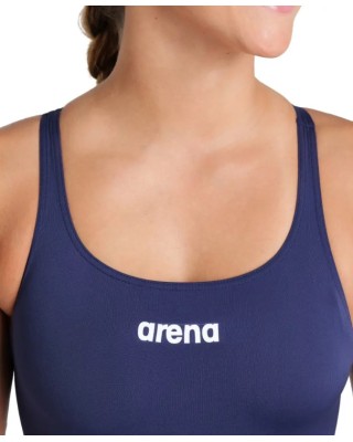 Arena W Team Swimsuit Swim Pro Solid Γυναικείο Ολόσωμο Μαγιό Μπλε
