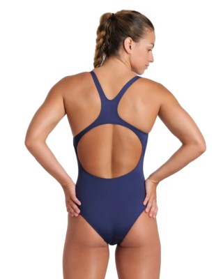 Arena W Team Swimsuit Swim Pro Solid Γυναικείο Ολόσωμο Μαγιό Μπλε