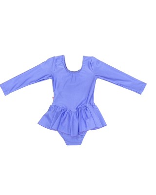 Dansport Κορμάκι Λυκρα Με Βολάν Μμ Μωβ