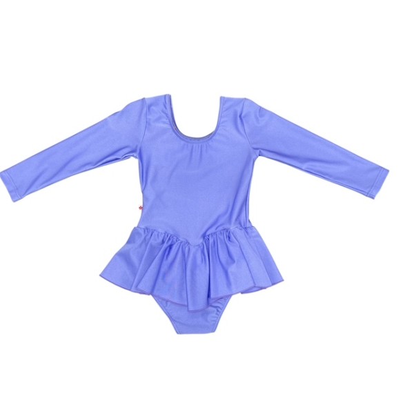 Dansport Κορμάκι Λυκρα Με Βολάν Μμ Μωβ