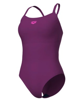 Arena W Solid Swimsuit Lightdrop Back B Γυναικείο Ολόσωμο Μαγιό Μωβ