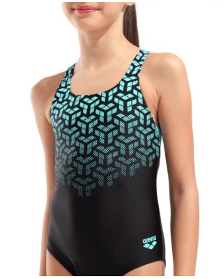 Arena G Arena Kikko V Swimsuit Παιδικό Μαγιό Μαύρο