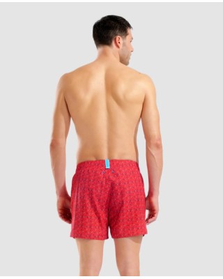 Arena Men'S Beach Short Allover Ανδρικό Μαγιό Κόκκινο