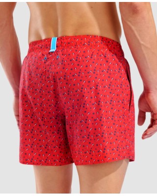Arena Men'S Beach Short Allover Ανδρικό Μαγιό Κόκκινο