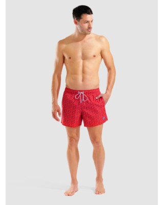Arena Men'S Beach Short Allover Ανδρικό Μαγιό Κόκκινο