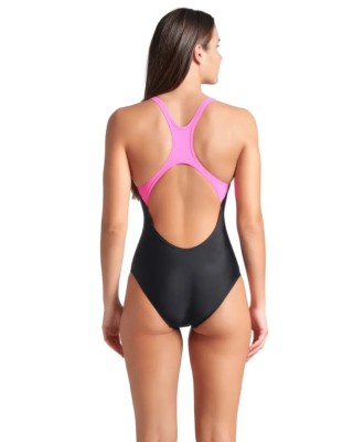 Arena Graphic Swim Pro Back Γυναικείο Ολόσωμο Μαγιό Μαύρο
