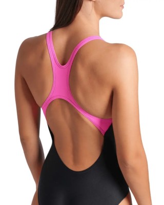 Arena Graphic Swim Pro Back Γυναικείο Ολόσωμο Μαγιό Μαύρο