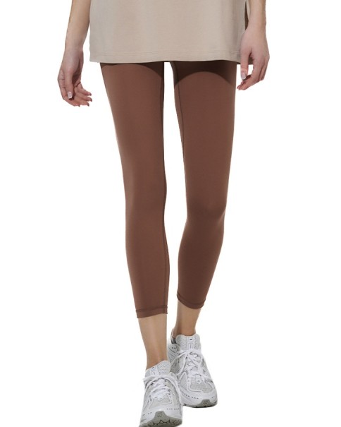 Body Action W Full Length Tights Γυναικείο Κολάν Καφέ