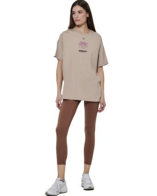 Body Action W Full Length Tights Γυναικείο Κολάν Καφέ Κολάν