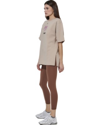 Body Action W Full Length Tights Γυναικείο Κολάν Καφέ Κολάν