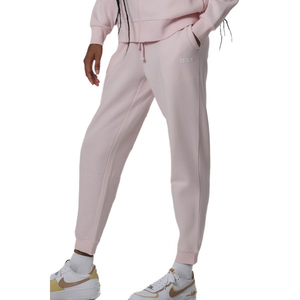 Body Action Fleece Skinny Joggers Ροζ Γυναικείο Παντελόνι 