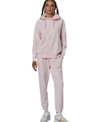 Body Action Fleece Skinny Joggers Ροζ Γυναικείο Παντελόνι 