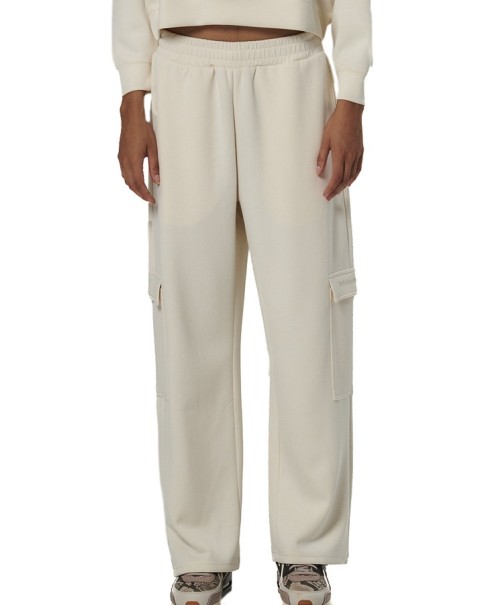 Body Action Wide-Leg Cargo Trousers Γυναικείο Παντελόνι Εκρού