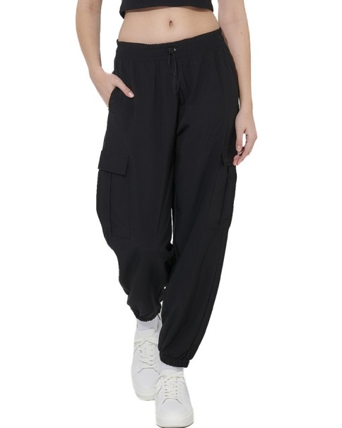 Body Action W Poly Stretch Cargo Pants Γυναικείο Παντελόνι Μαύρο