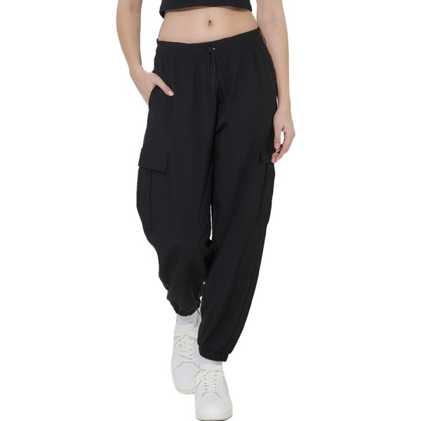 Body Action W Poly Stretch Cargo Pants Γυναικείο Παντελόνι Μαύρο
