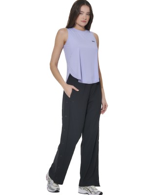 Body Action W Wide-Leg Yoga Trousers Γυναικείο Παντελόνι Μαύρο
