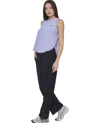 Body Action W Wide-Leg Yoga Trousers Γυναικείο Παντελόνι Μαύρο