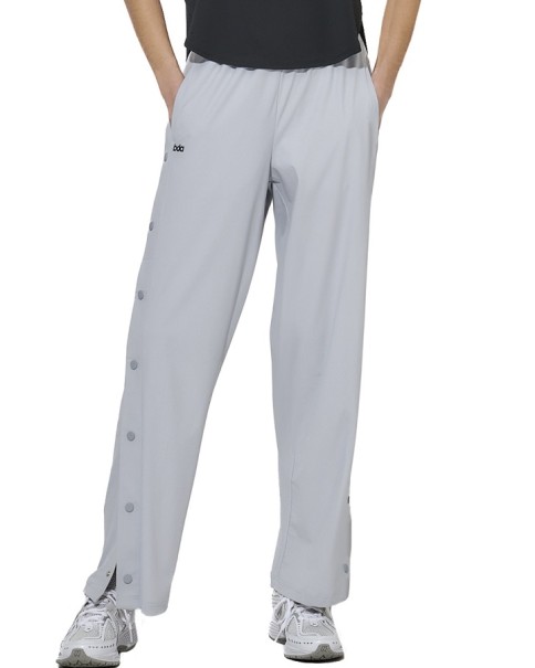 Body Action W Wide-Leg Yoga Trousers Γυναικείο Παντελόνι Γκρι