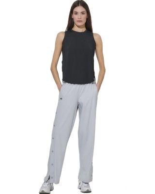 Body Action W Wide-Leg Yoga Trousers Γυναικείο Παντελόνι Γκρι