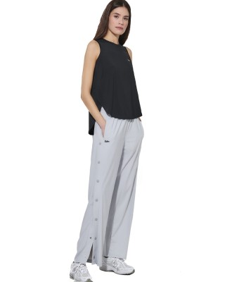 Body Action W Wide-Leg Yoga Trousers Γυναικείο Παντελόνι Γκρι