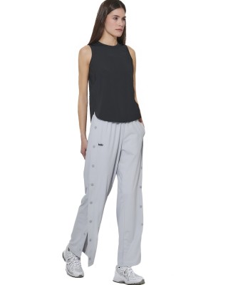 Body Action W Wide-Leg Yoga Trousers Γυναικείο Παντελόνι Γκρι