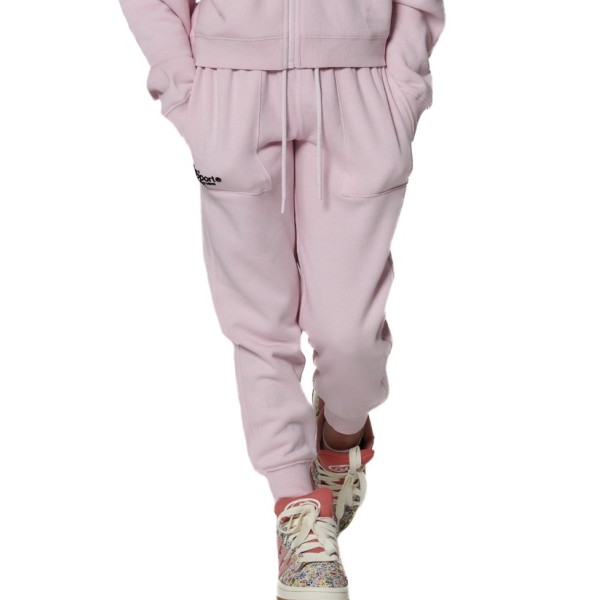 Body Action Fleece Trousers Παιδικό Παντελόνι Ροζ