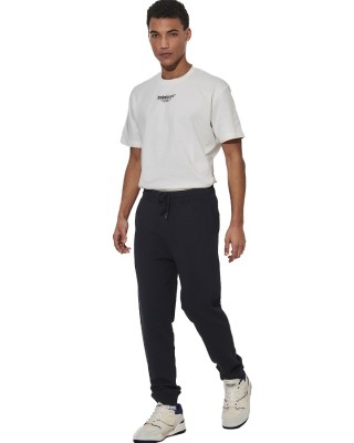 Body Action M Tapered Sweatpants Ανδρικό Παντελόνι Μαύρο Μακρύ Παντελόνι