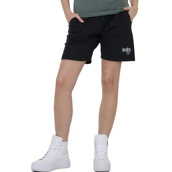 Body Action W Ess French Terry Γυναικείο Σορτς Μαύρο