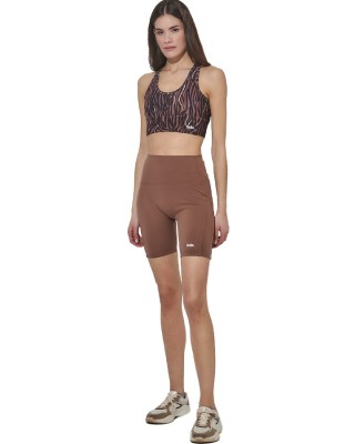 Body Action W Bike Shorts Γυναικείο Ποδηλατικό Κολάν Καφέ Ποδηλασία